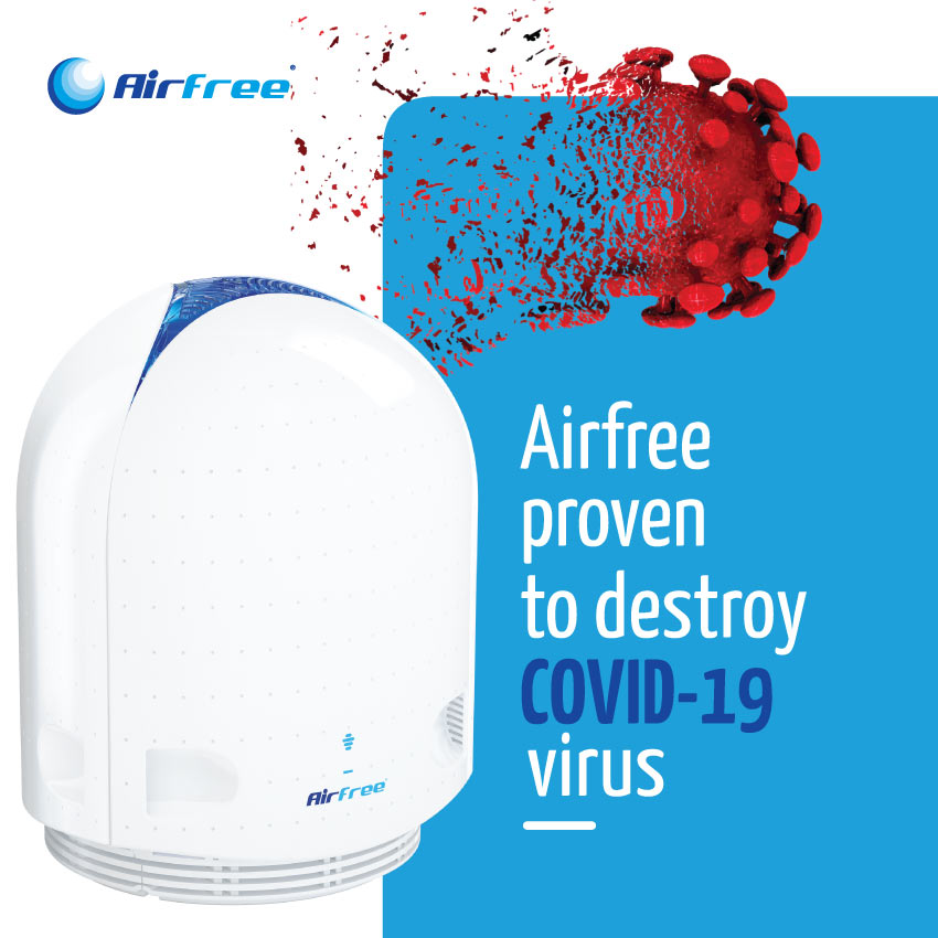 Airfree is now proven to destroy COVID-19 virus!